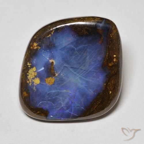 22.35ct 天然 彩色 砾背蛋白石, 花式切割, 不透明