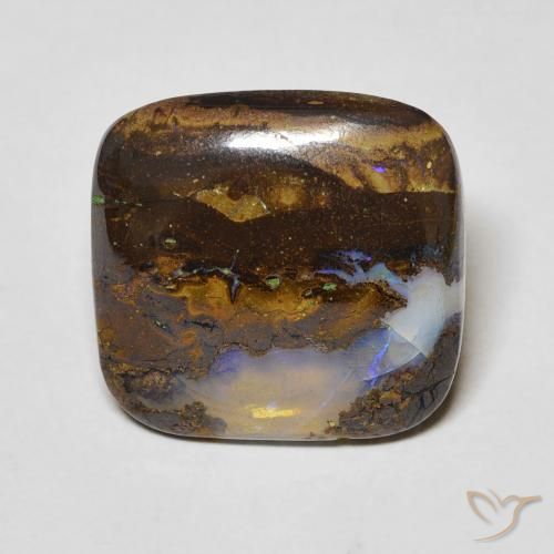 7.13ct 天然 彩色 砾背蛋白石, 软垫, 透明
