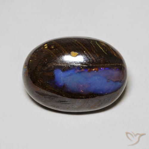 7.32ct 天然 彩色 砾背蛋白石, 椭圆形, 不透明