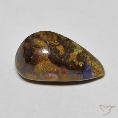 6.16ct 天然 彩色 砾背蛋白石, 花式切割, 不透明