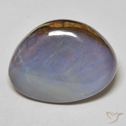 13.64ct 天然 彩色 砾背蛋白石, 花式切割, 不透明