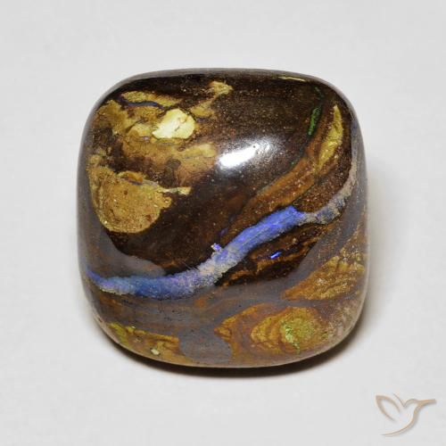 12.62ct 天然 彩色 砾背蛋白石, 软垫, 不透明