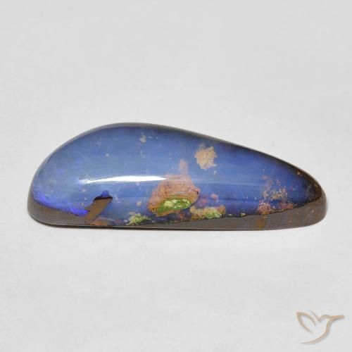 9.45克拉天然砾背蛋白石，花式切割，不透明