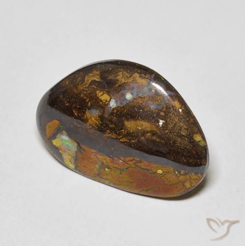 5.29克拉天然砾背蛋白石，花式切割，不透明