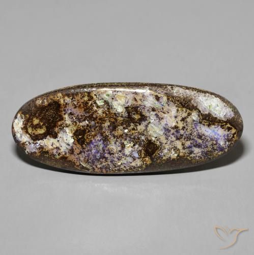 24.71ct 天然 彩色 砾背蛋白石, 椭圆形, 不透明