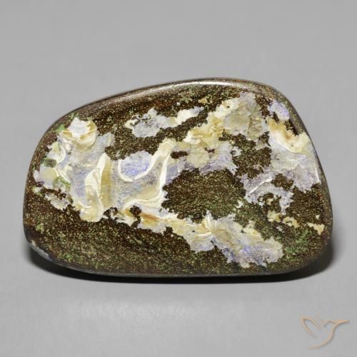 50.57ct 天然 彩色 砾背蛋白石, 花式切割, 不透明