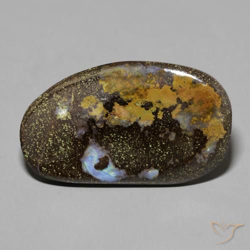 17.99ct 天然 彩色 砾背蛋白石, 花式切割, 不透明