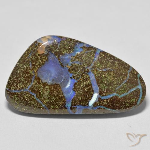 22.81ct 天然 彩色 砾背蛋白石, 花式切割, 不透明