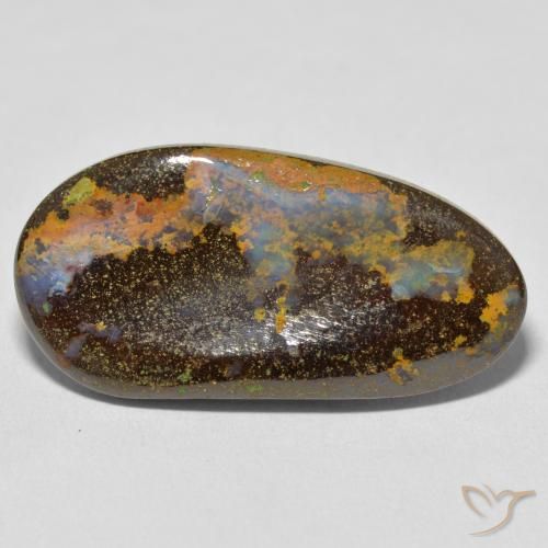 16.59ct 天然 彩色 砾背蛋白石, 花式切割, 不透明