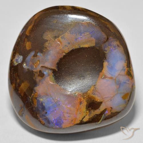 63.70ct 天然 彩色 砾背蛋白石, 花式切割, 不透明