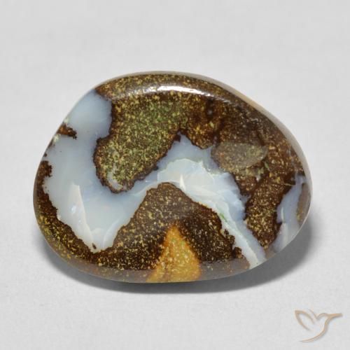 8.60ct 天然 彩色 砾背蛋白石, 花式切割, 不透明