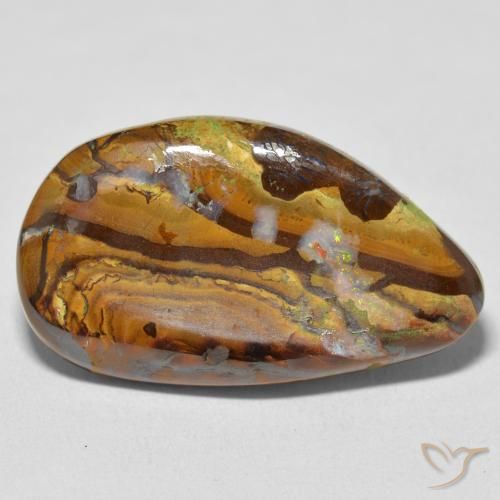 16.75ct 天然 彩色 砾背蛋白石, 花式切割, 不透明