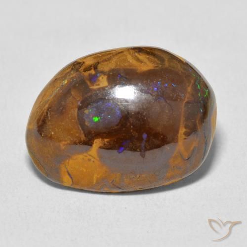7.75ct 天然 彩色 砾背蛋白石, 花式切割, 不透明