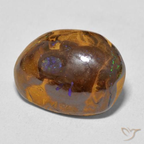 7.75克拉天然砾背蛋白石，花式切割，不透明