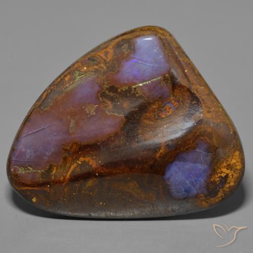 58.43ct 天然 彩色 砾背蛋白石, 花式切割, 不透明