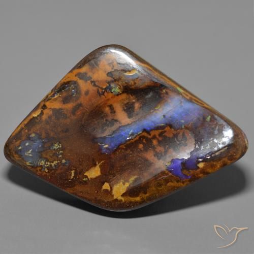 75.33ct 天然 彩色 砾背蛋白石, 花式切割, 不透明