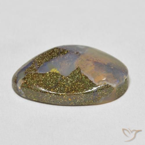 7.00克拉天然砾背蛋白石，花式切割，不透明