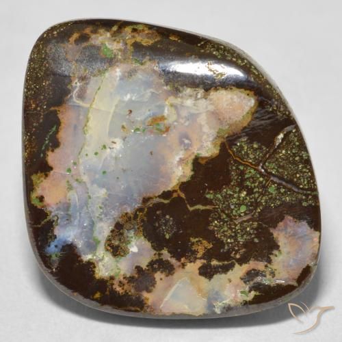 10.68ct 天然 彩色 砾背蛋白石, 花式切割, 不透明