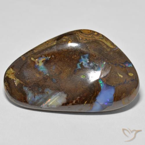 64.32ct 天然 彩色 砾背蛋白石, 花式切割, 不透明