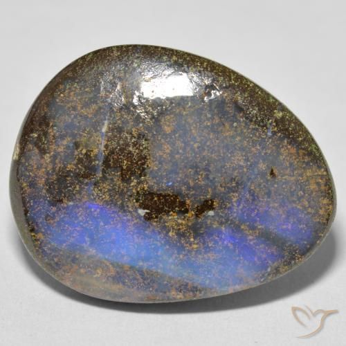 21.73ct 天然 彩色 砾背蛋白石, 花式切割, 不透明