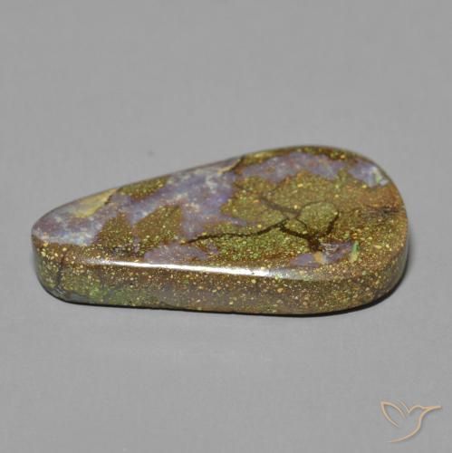10.92克拉天然砾背蛋白石，花式切割，不透明