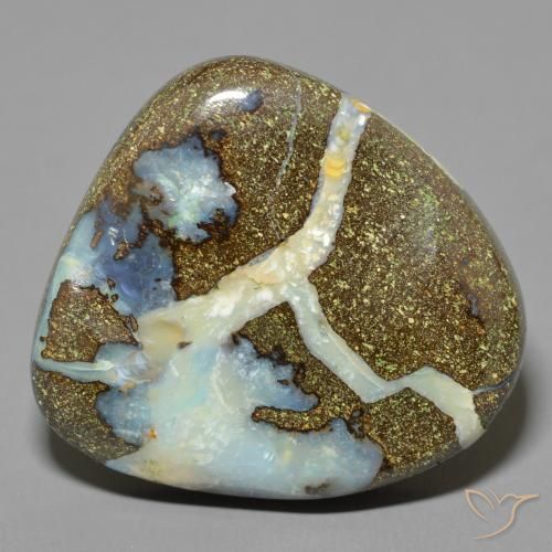 27.89ct 天然 彩色 砾背蛋白石, 花式切割, 不透明
