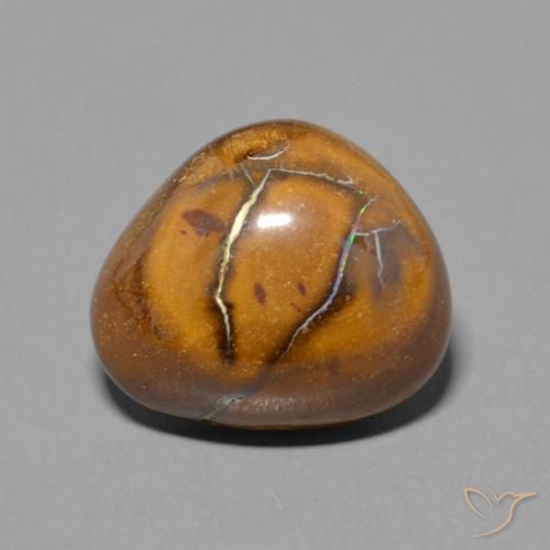 5.11ct 天然 彩色 砾背蛋白石, 花式切割, 不透明