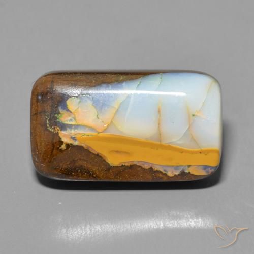 9.18ct 天然 彩色 砾背蛋白石, 软垫, 不透明