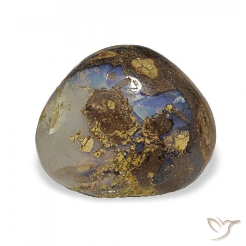 9.91ct 彩色 砾背蛋白石, 花式切割, 不透明