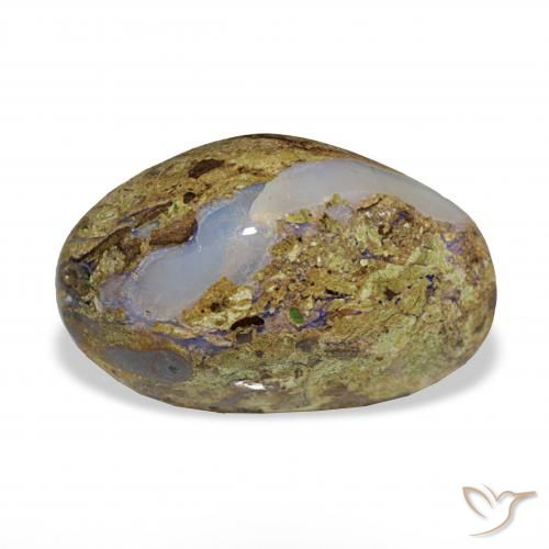 10.20ct 彩色 砾背蛋白石, 花式切割, 不透明