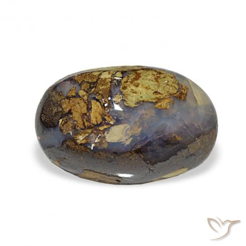 5.70ct 彩色 砾背蛋白石 宝石, 椭圆形, 不透明