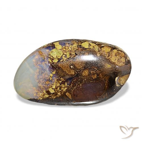 6.91克拉天然砾背蛋白石，花式切割，不透明