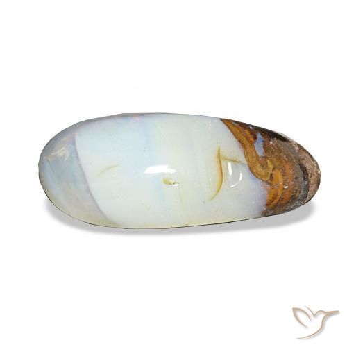 5.79克拉天然砾背蛋白石，花式切割，不透明