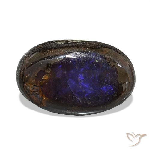 4.62ct 彩色 砾背蛋白石, 椭圆形, 不透明