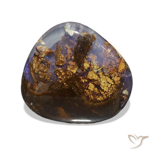 3.70ct 彩色 砾背蛋白石, 花式切割, 不透明