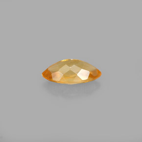 0.60克拉天然橙色方解石，马眼形，8×4.2毫米，VVS-VS