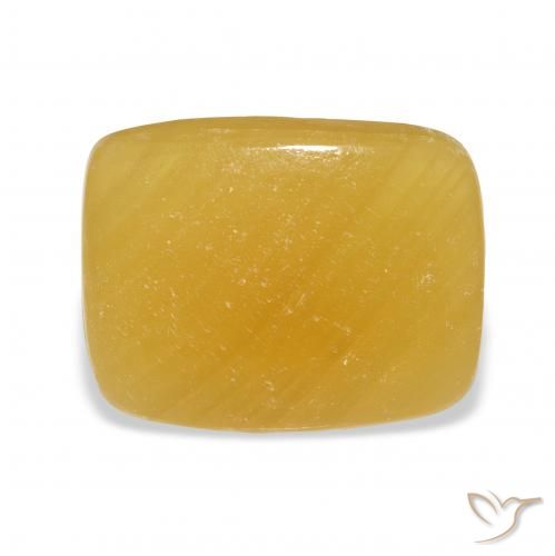 19.82ct 天然 金橙 方解石, 软垫, 半透明