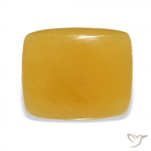 25.55ct 天然 金橙 方解石, 软垫, 半透明