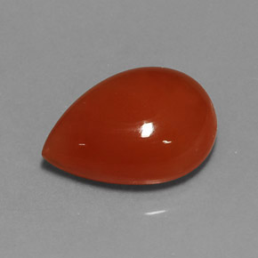 5.40克拉天然橙色红玉髓，透明，14.1×10.2毫米，透明/半透明