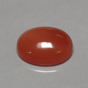 17.21克拉天然橙色红玉髓，透明，20.2×15.4毫米，透明/半透明