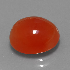 4.00克拉天然橙色红玉髓，透明，11.3×9.2毫米，透明/半透明