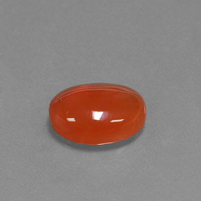 3.02克拉天然橙色红玉髓，椭圆形切割，11.1×9毫米，半透明