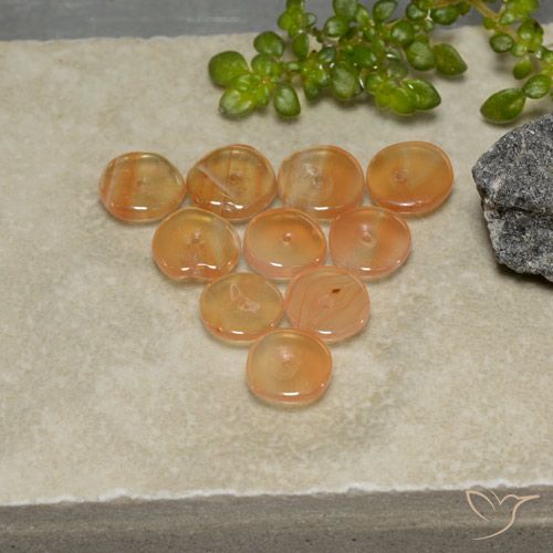 4.91ctw 天然 红橙色 红玉髓, 花式切割, 半透明