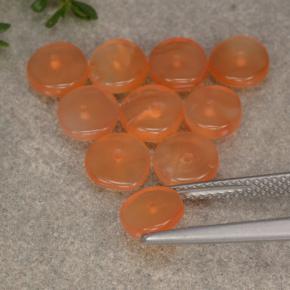 6.31克拉天然红玉髓，异形，半透明