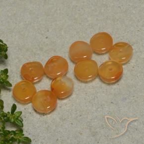 5.34克拉天然红玉髓，花式切割，半透明