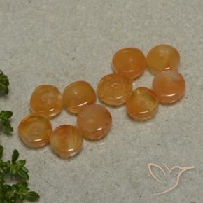 7.95克拉天然红玉髓，花式切割，半透明