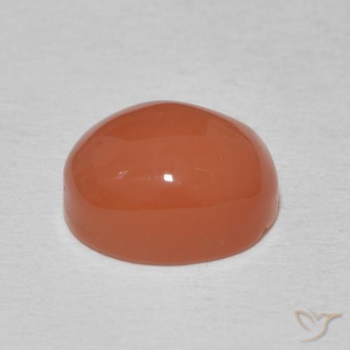 3.63克拉天然红玉髓，椭圆形，不透明