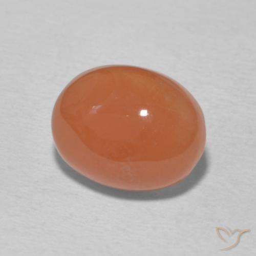2.95克拉天然红玉髓，椭圆形，不透明