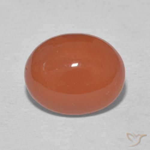 3.15ct 天然 中橙 红玉髓, 椭圆形, 不透明
