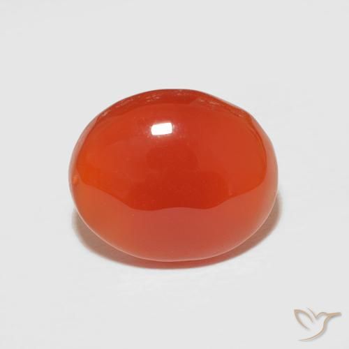 2.67ct 天然 火橙 红玉髓, 椭圆形, 不透明